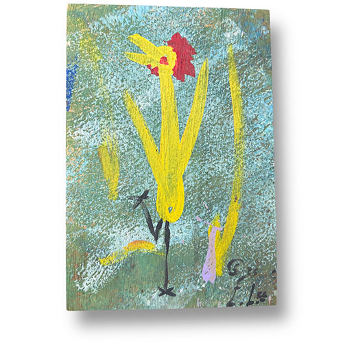 Ernest Lee 7x11 Dancing Chicken WP5908 SOLD